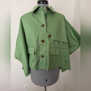 Talbots Olive Cape Jacket for Women